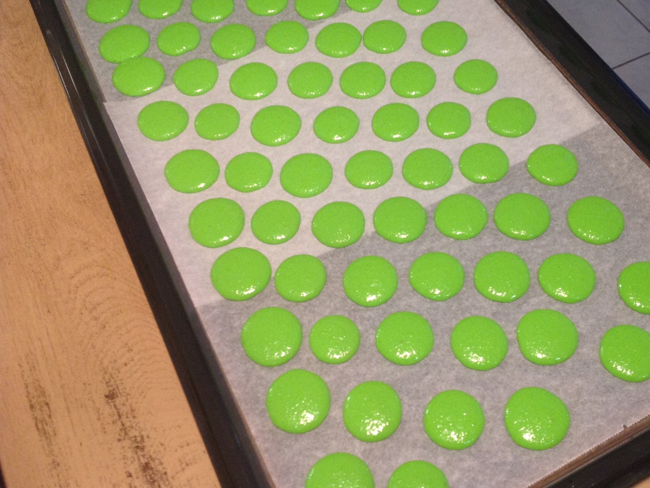 croûtage des macarons