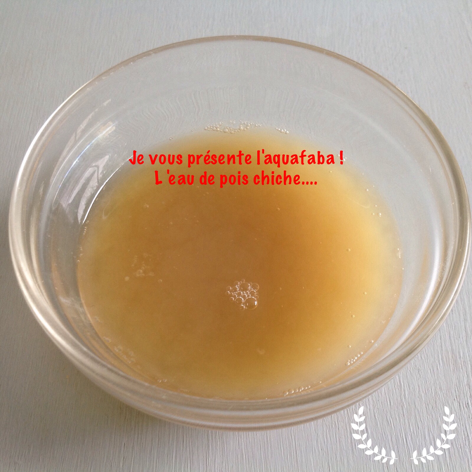 L'aquafaba ou jus de pois chiche