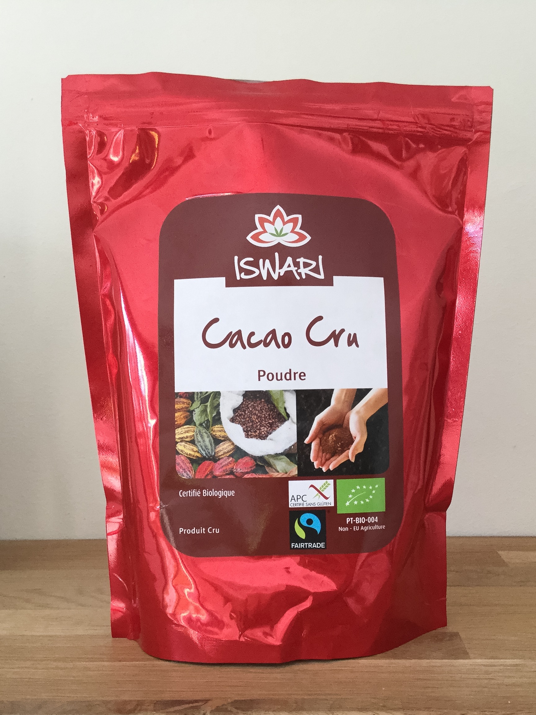 cacao cru en poudre sans sucre ajouté